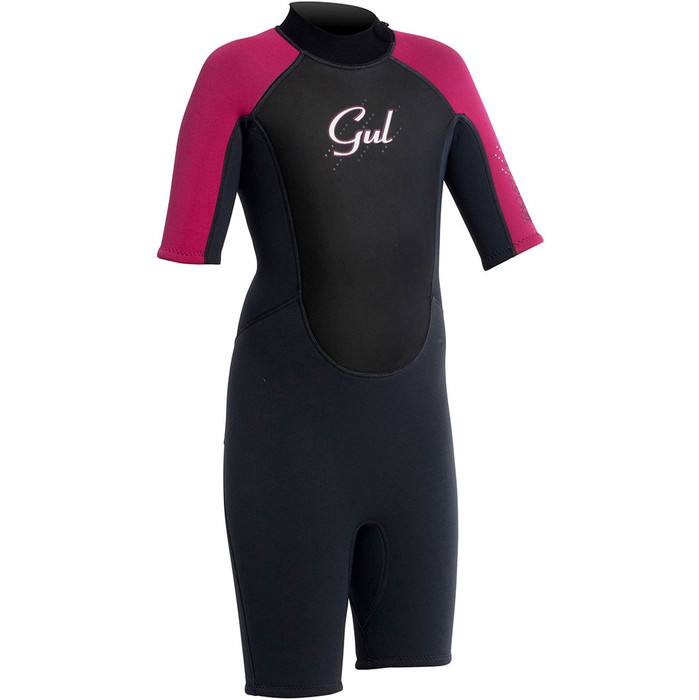 Gul Response Toddler 3/2mm Shorty Wetsuit Graphite / Magenta / BLACK RE3321