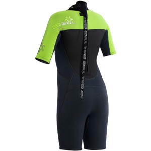 Gul Junior Response 3/2mm Shorty Wetsuit Graphite / Lime RE3322