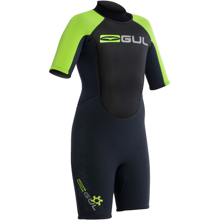 Gul Junior Response 3/2mm Shorty Wetsuit Graphite / Lime RE3322