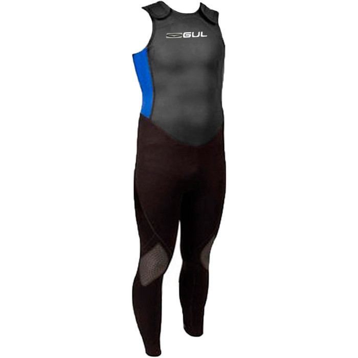 Gul Response Long John JUNIOR Wetsuit BLACK / BLUE / WHITE LOGO RE4312