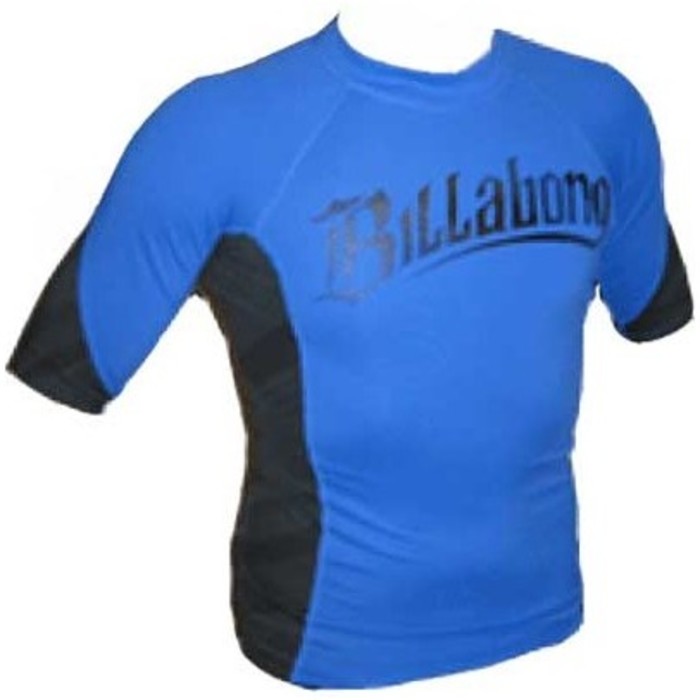 Billabong Short Sleeved Revolution Rash Vest in Blue A4MY03