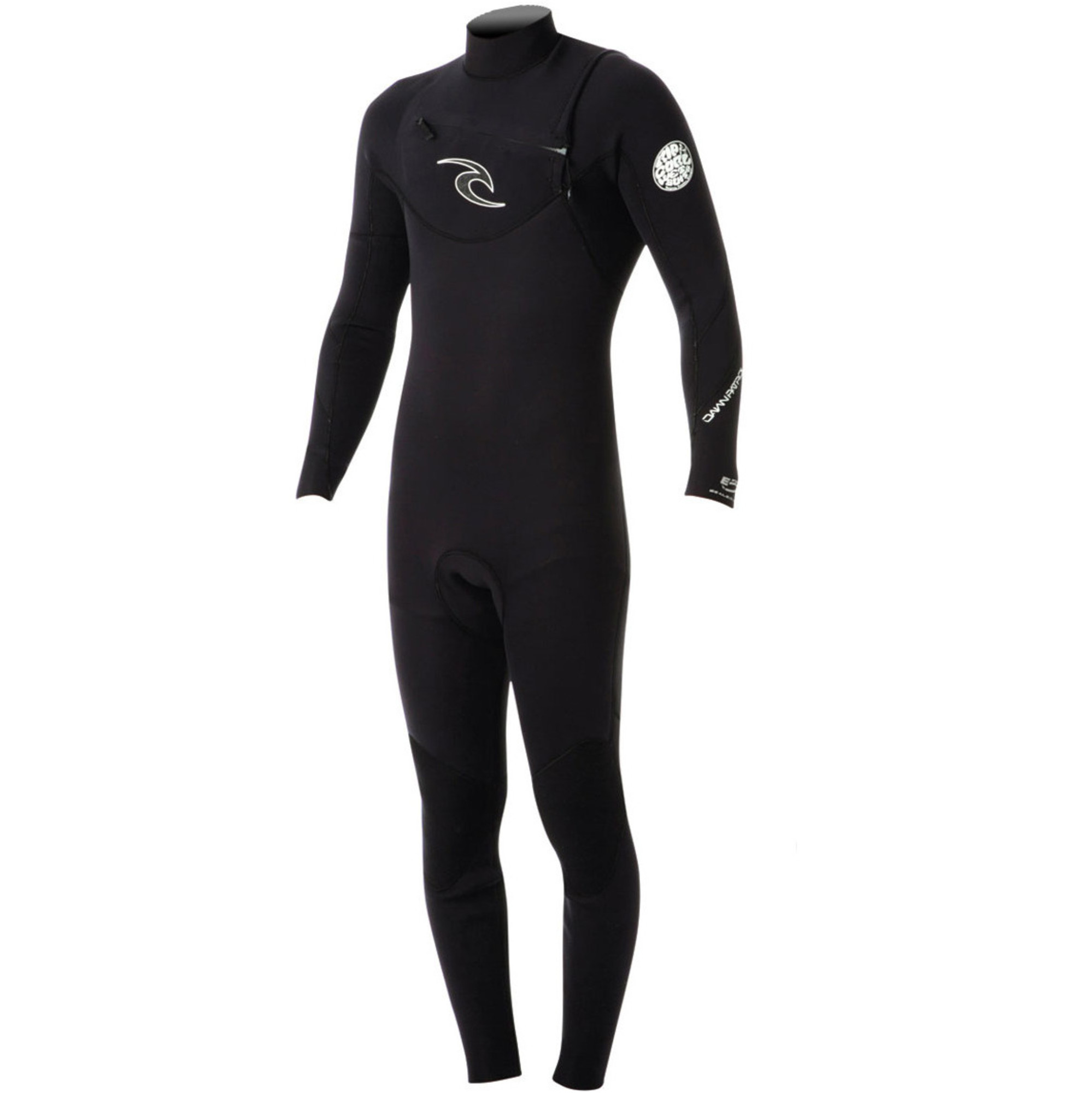 Rip Curl Dawn Patrol 3/2mm GBS CHEST ZIP Wetsuit BLACK WSM4AM