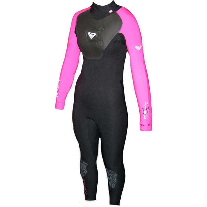 Quiksilver ROXY Cell 4/3mm Wetsuit BLACK/PINK UK 8 ONLY - 2ND