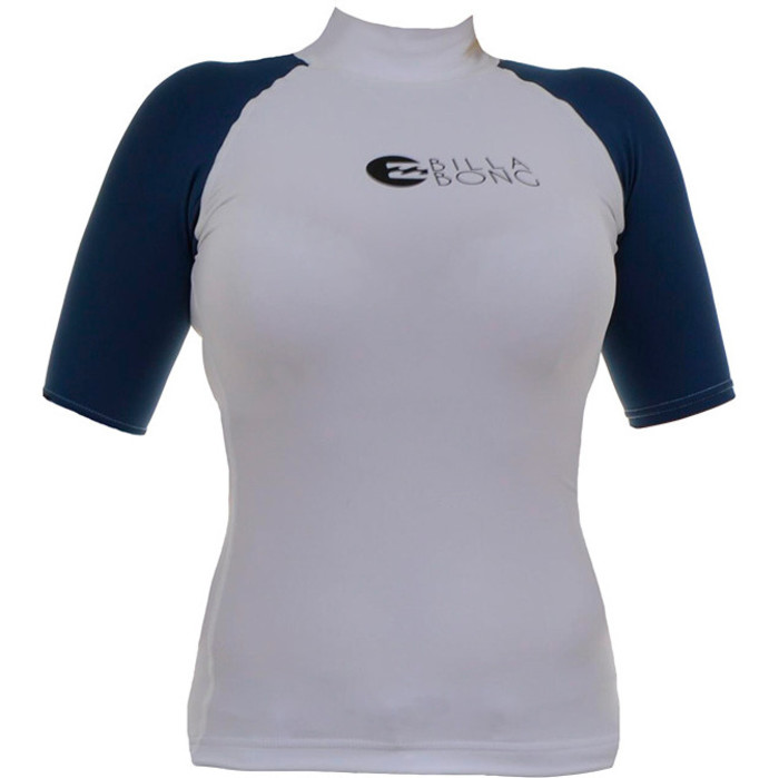 Billabong Ladies Logo In Short Sleeved Rash Vest Aquamarine S4GY01