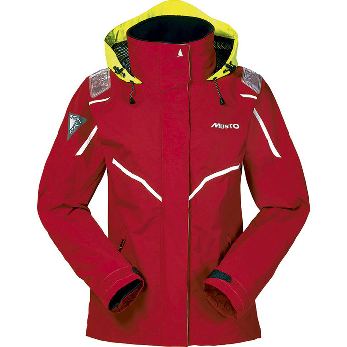 Musto BR1 Ladies Inshore Jacket in Red / White SB122W7