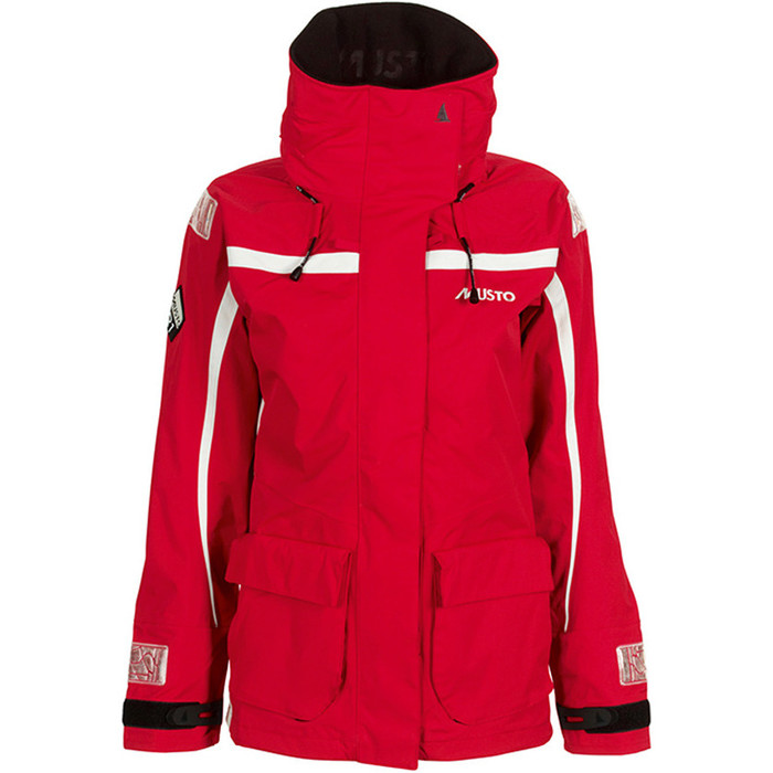 Musto BR1 Channel Womens Jacket in RED/Platinum SB129W3 NEW STYLE FOR 2013