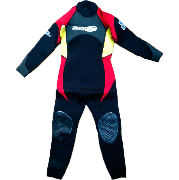 Sola Junior Vision 3/2mm Steamer Wetsuit in Black / RED / Yellow  - 2ND