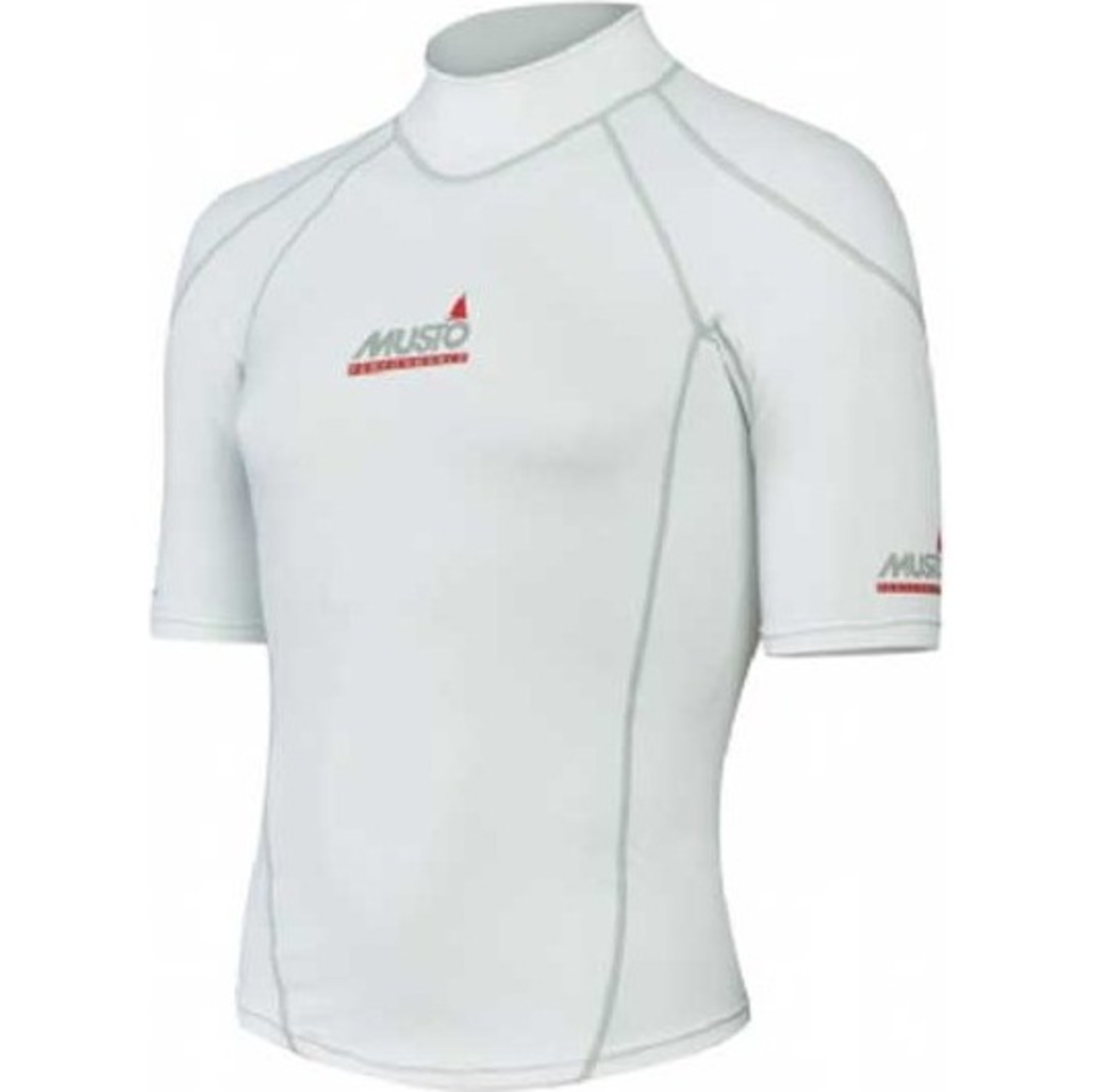 Musto Boys Short Sleeve Rash Vest in White - Wetsuits - Rash Vests ...