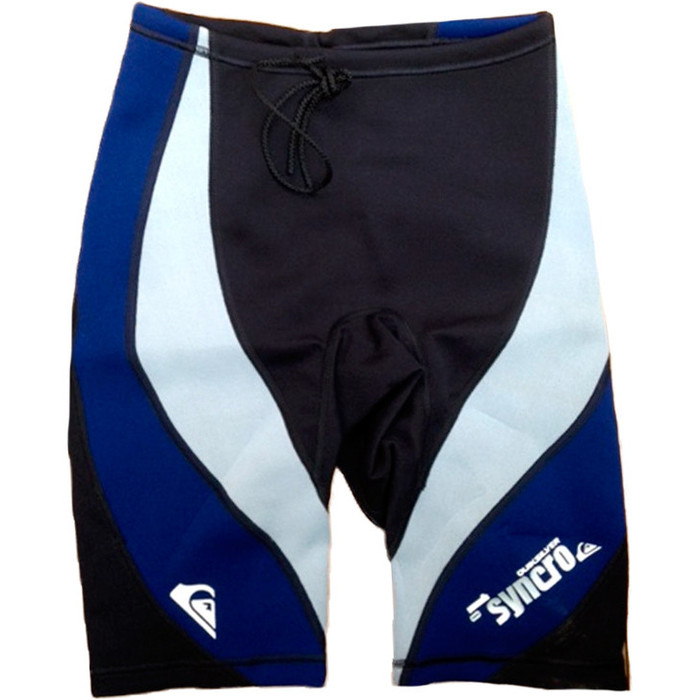 Quiksilver Syncro 1mm Neoprene Shorts in Black/Navy/Grey SY85A