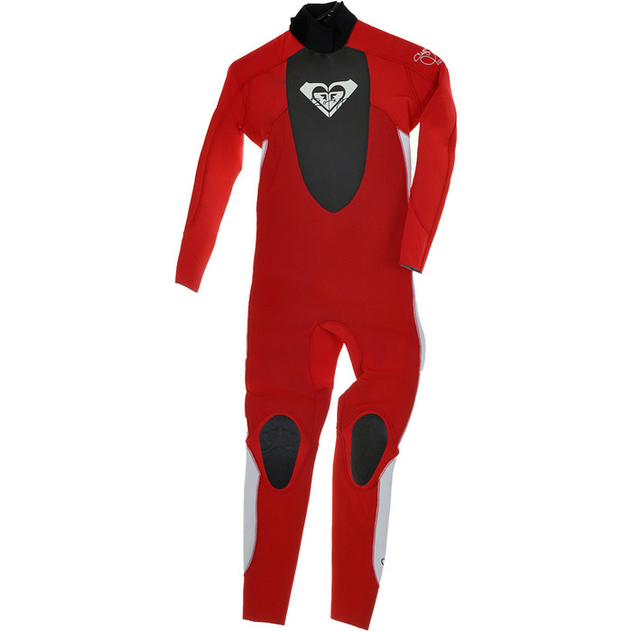Roxy Ladies Syncro 4/3mm GBS Back Zip Wetsuit Red/White SY10WS