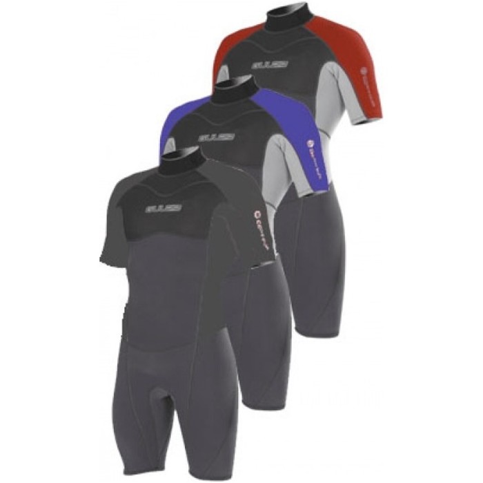 Gul Contour mens Shorty 3/2mm Wetsuit. BLACK/NAVY/SILVER CT3301 WAREHOUSE 2ND