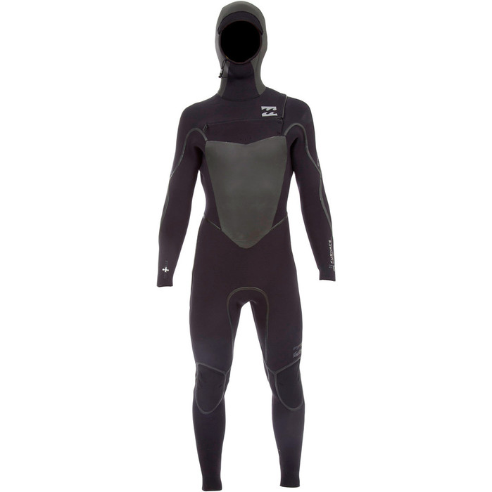Billabong Xero Furnace Lite 6/5mm Chest Zip Hooded Wetsuit BLACK U46M01