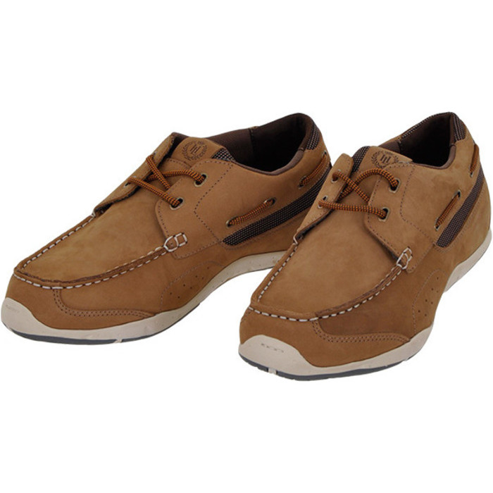 Henri Lloyd Valencia Leather Deck Shoe BROWN NUBUCK Y94051