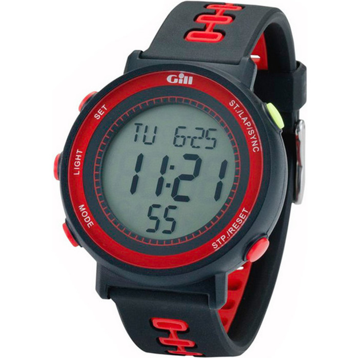 2022 Gill Race Watch Timer W013 - Black / Red