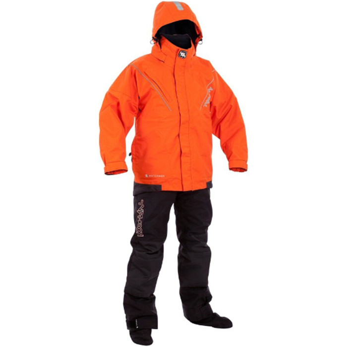 Typhoon Waterman Hinge Zip Drysuit Con Zip Orange / Black 100154  SUIT ONLY