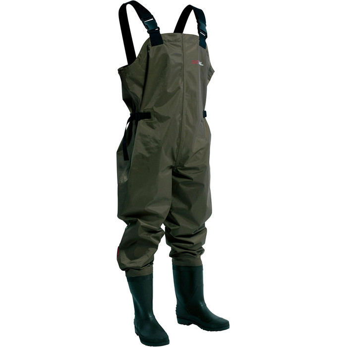 GUL 210 Nylon Bootfoot Chest Waders in Olive WD0002