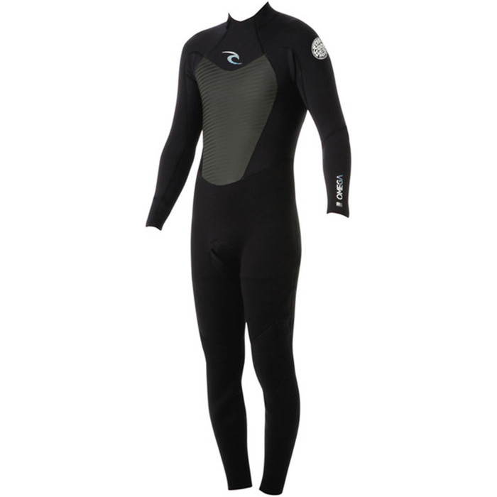 Rip Curl Omega 3/2mm Back Zip GBS Wetsuit WSM4LM BLACK