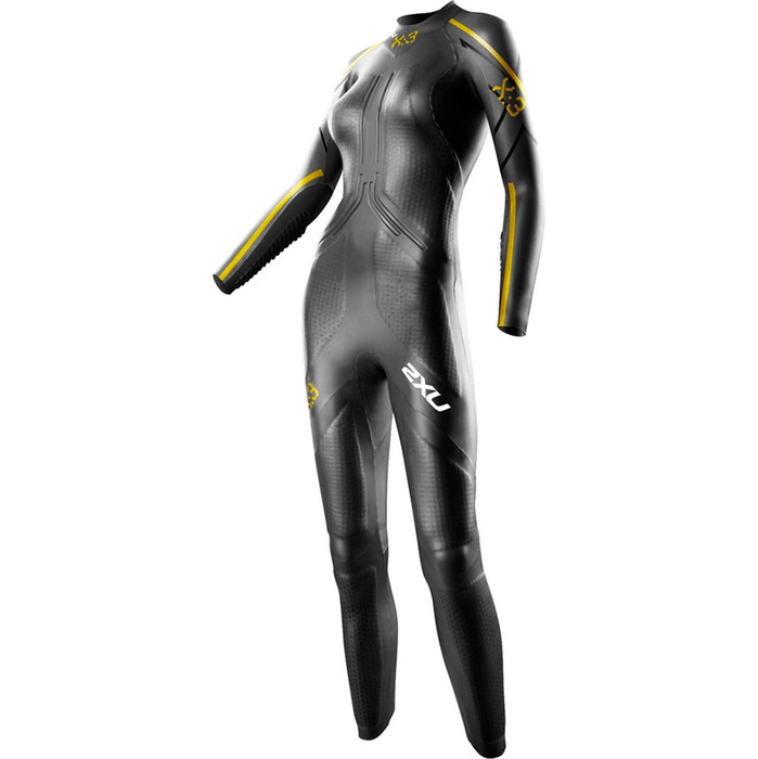 2XU Ladies X:3 Project X TRIATHLON Wetsuit in Black/Gold WW3416