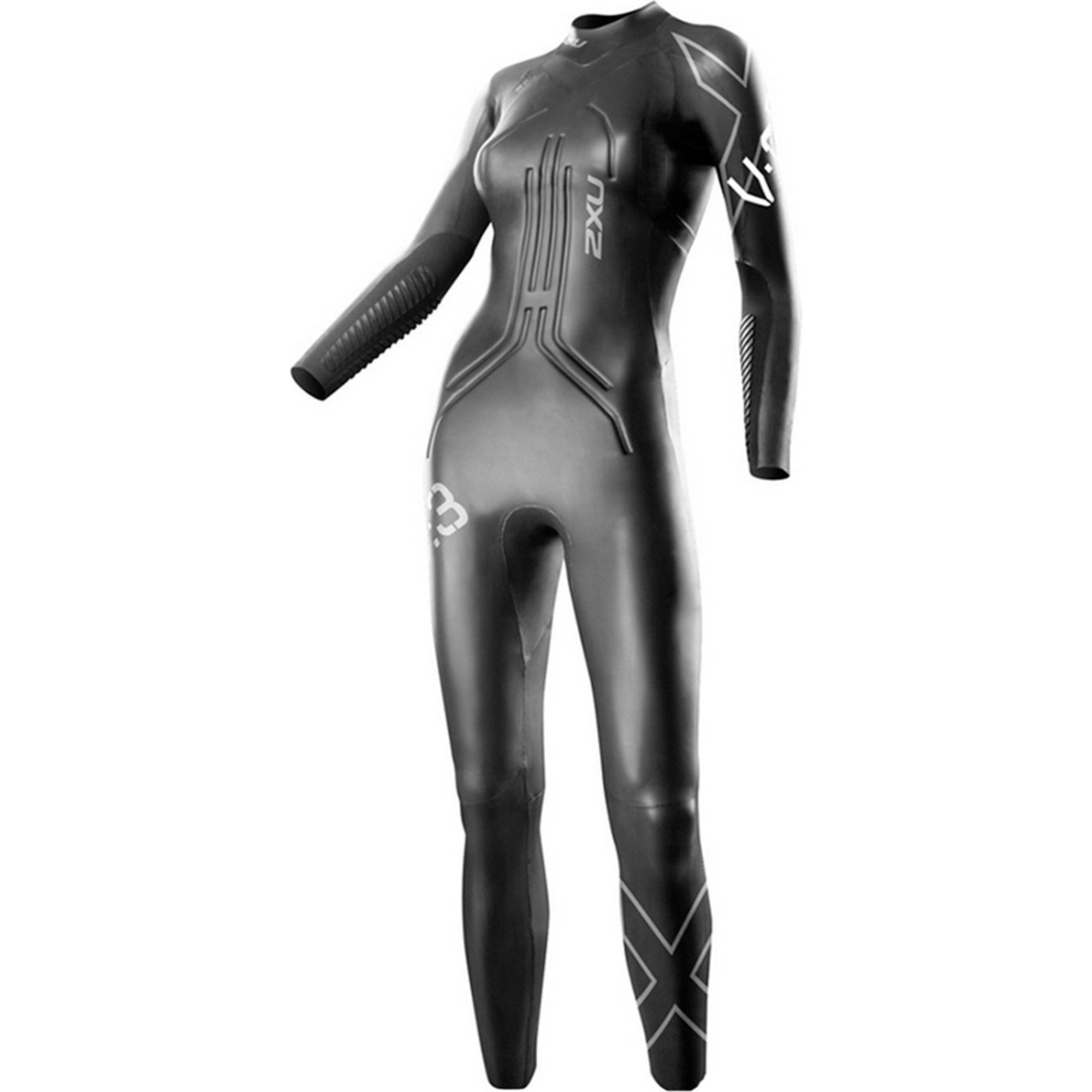 2XU LADIES V3 Velocity TRIATHLON Wetsuit in Black / Silver WW3418