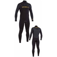 Viper 6/6mm Steamer Wetsuit in Black/Gold CHEST ZIP