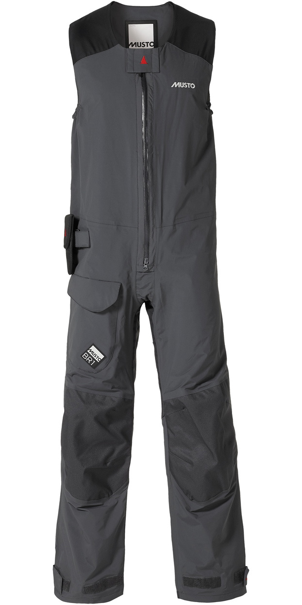 dark grey salopettes