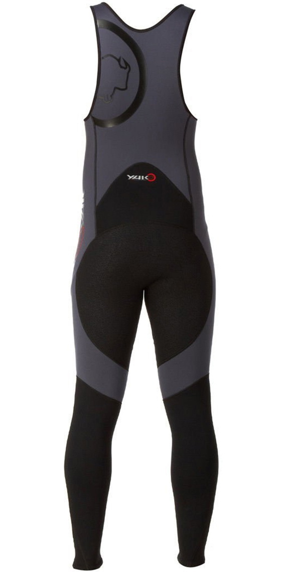 2019 Yak Kayak Front Zip 3mm Long John Wetsuit Grey / Black 5403A