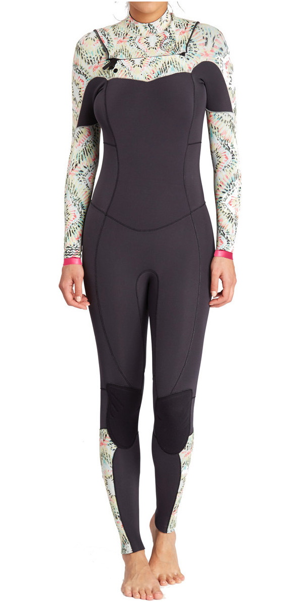 Billabong Womens Salty Dayz 4/3mm Chest Zip Wetsuit ALOE