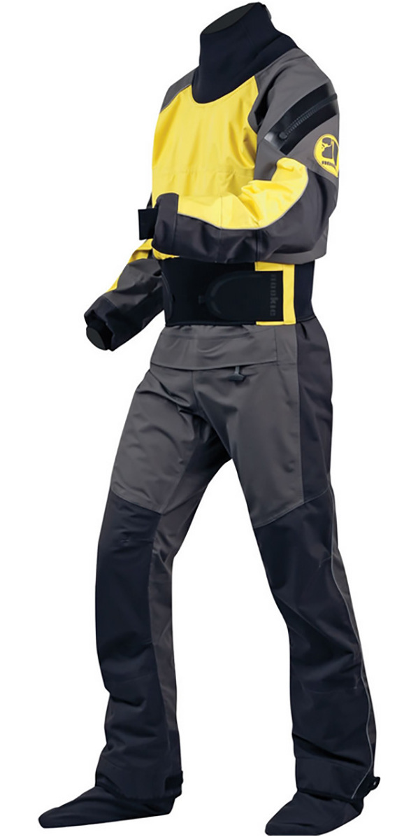 2019 Nookie Blaze Canoe Kayak Drysuit Yellow Charcoal Dr20 Dr20