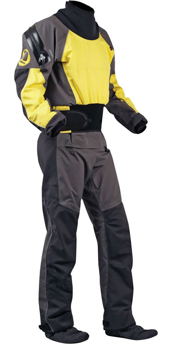 2019 Nookie Blaze Canoe Kayak Drysuit Yellow Charcoal Dr20 Dr20
