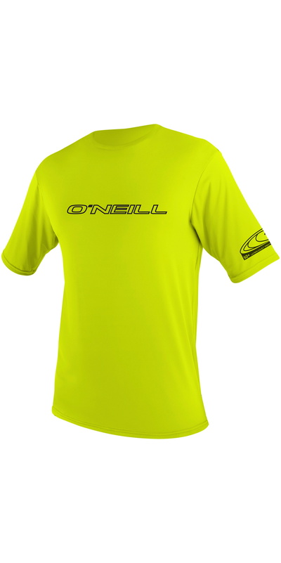 O'Neill Hommes Basic Skins Short Sleeve Sun Shirt LIME
