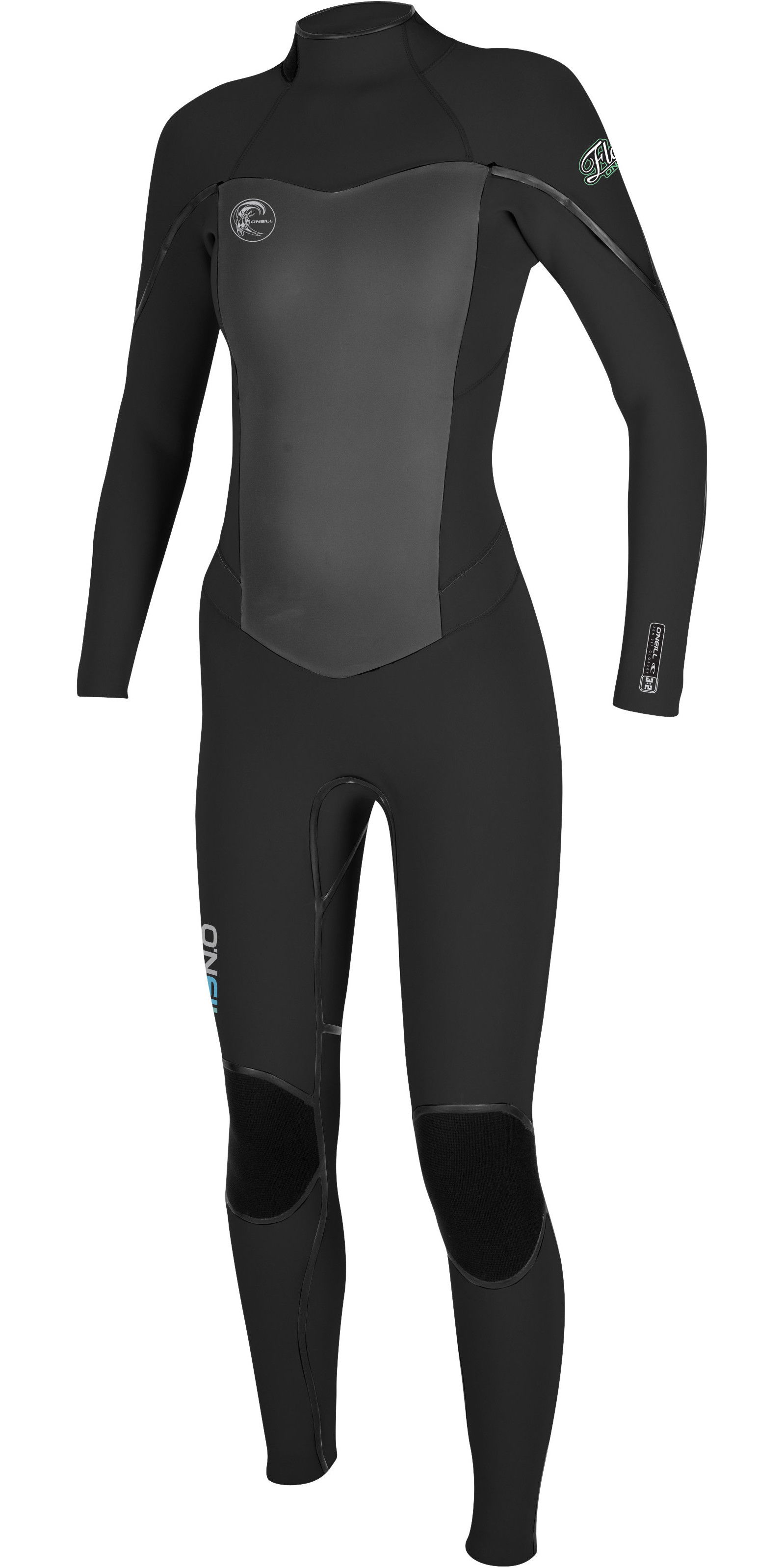 2017 Oneill Ladies Flair 5 4mm Back Zip Gbs Wetsuit Black 4817 4817