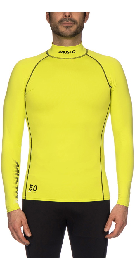 2022 Musto UPF50 Long Sleeve Rash Vest Sulphur Spring SUTS003 ...