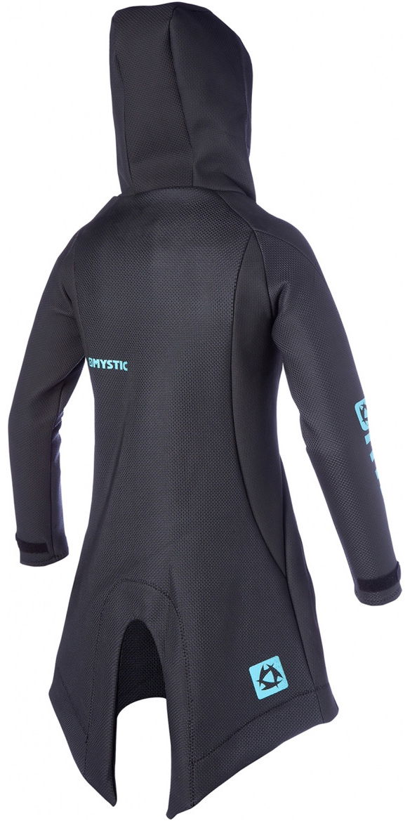 2018 Mystic Womens Rez Team Sharkskin Neoprene Jacket in Black 130430