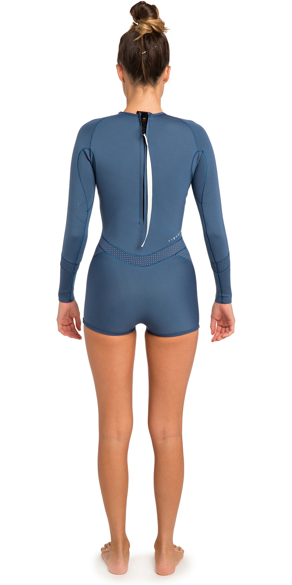 2019 Rip Curl Womens Madi 1mm Long Sleeve Boyleg Shorty Wetsuit White