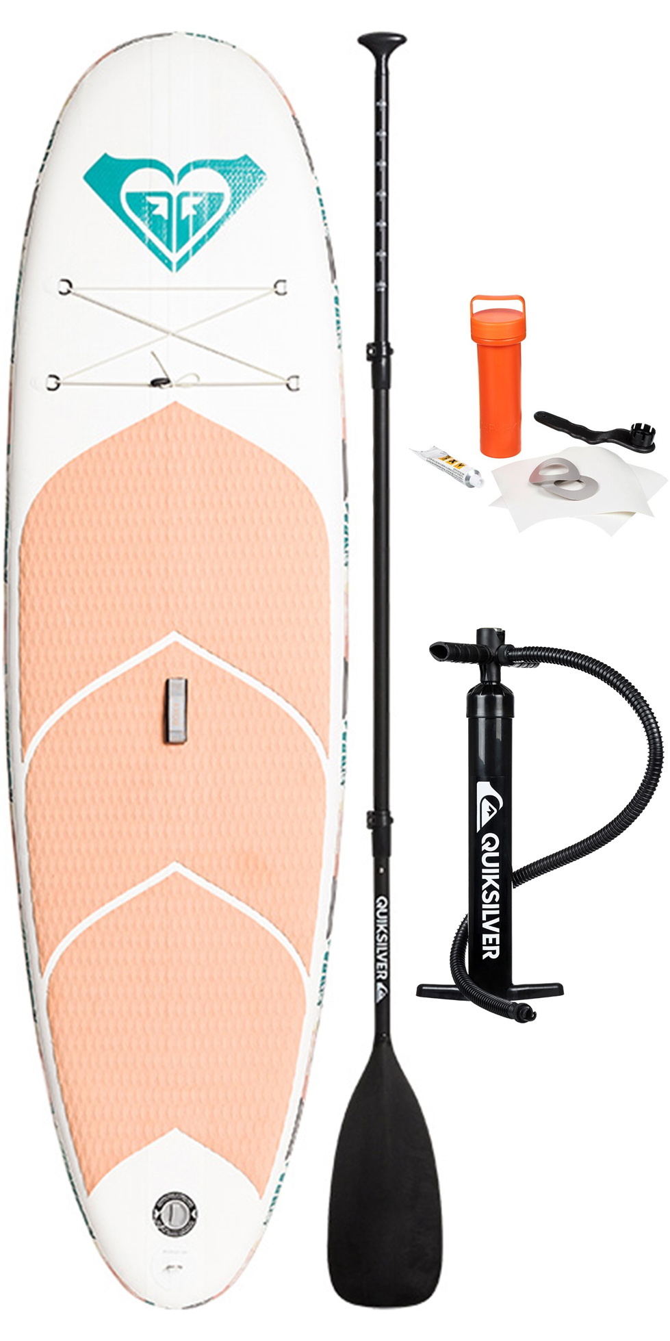 2019 Roxy EuroGlass Hanalei 9'6 Inflatable SUP Board Inc Paddle Pump