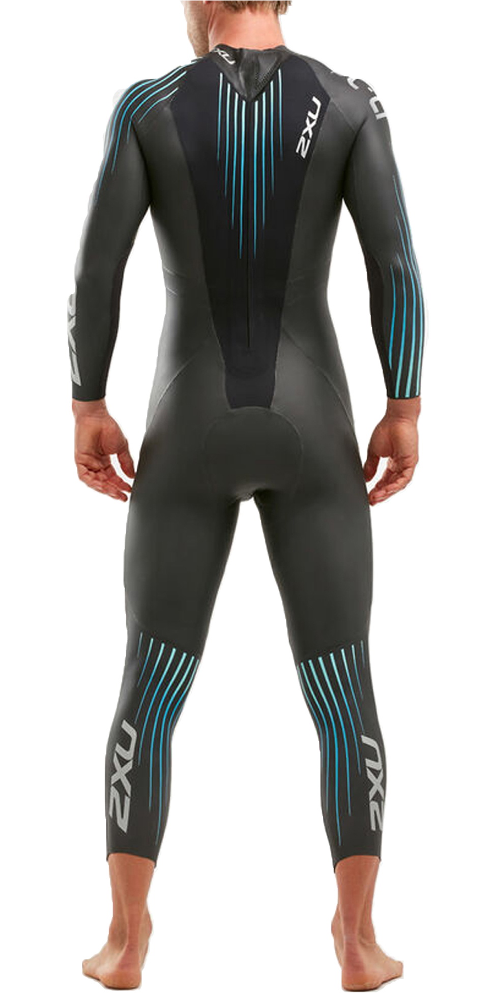 2020 2XU Mens P1 Propel Triathlon Wetsuit MW4991C Black / Blue Ombre
