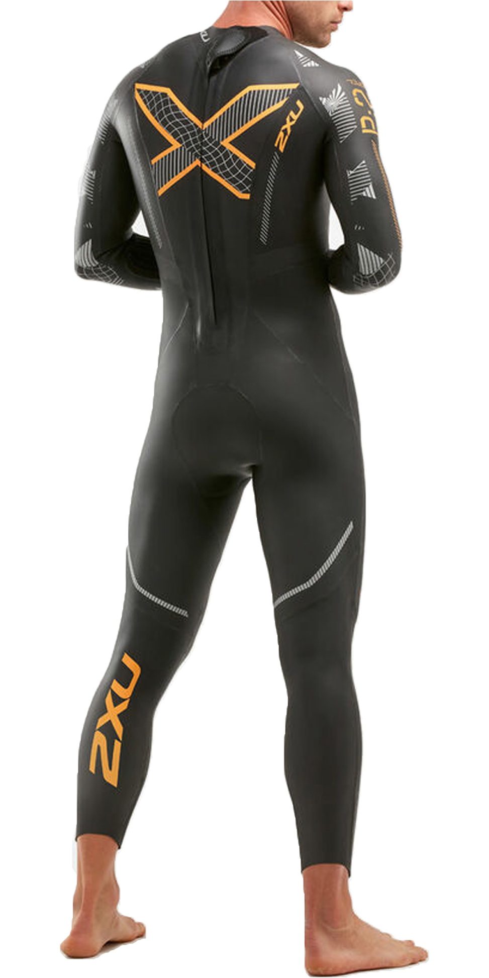 2020 2XU Mens P2 Propel Triathlon Wetsuit MW4990C Black / Orange
