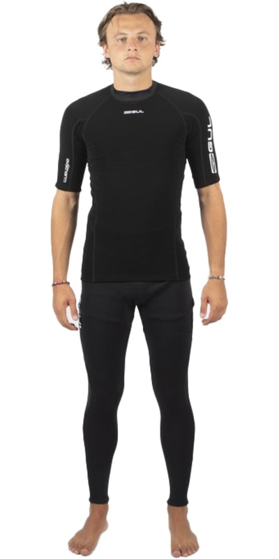 GUL Mens Evotherm Short Sleeve Thermal Top Black