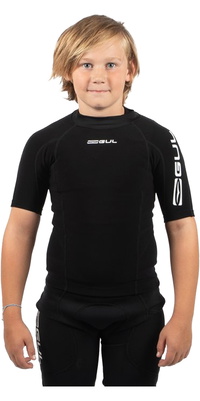 2026 Gul Junior Evotherm Thermal Short Sleeve Top Ev0063-B9 Black