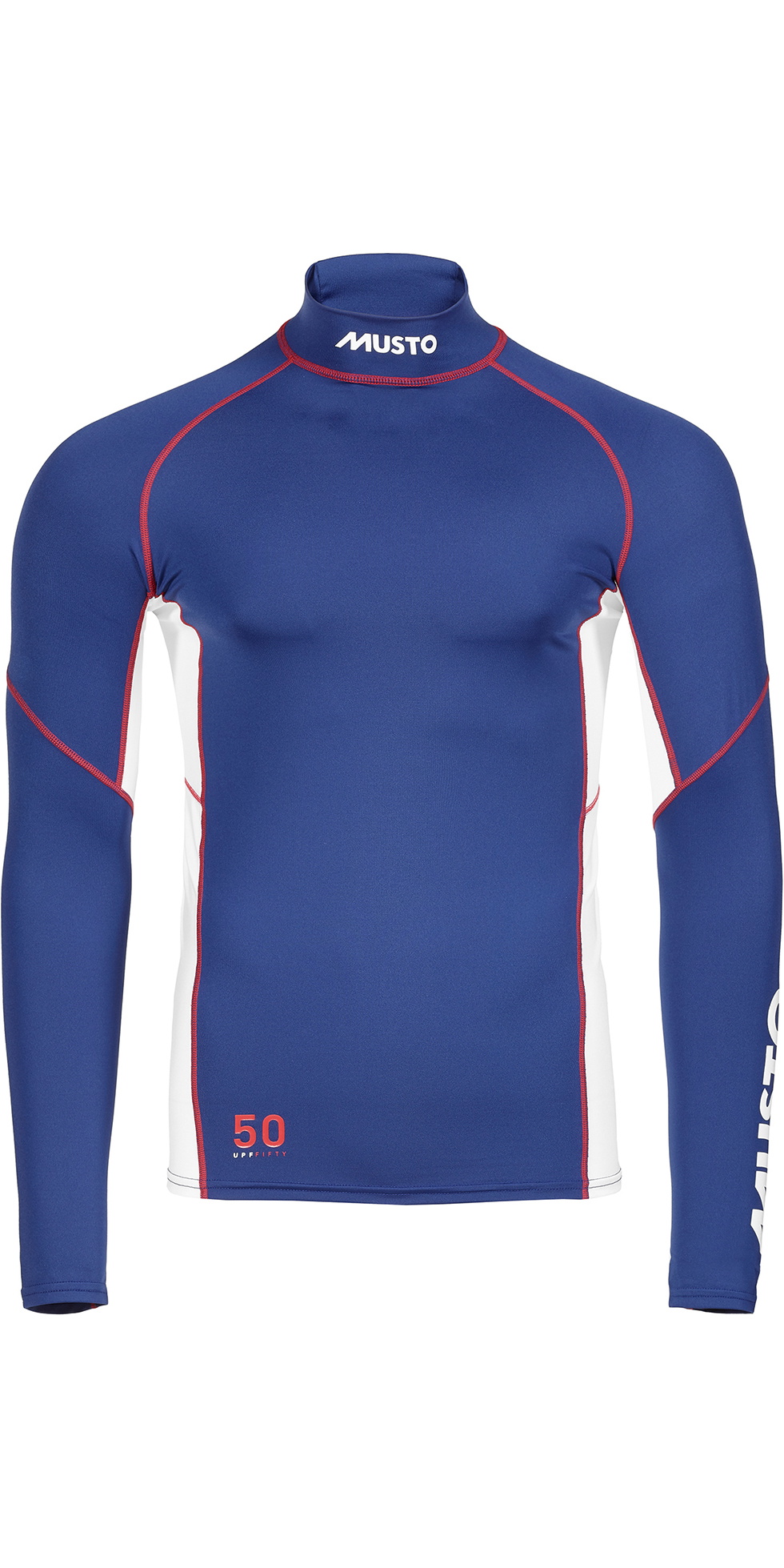 Musto Mens Champ Long Sleeve Rash Vest 82091 - Sodalite Blue - Wetsuits ...