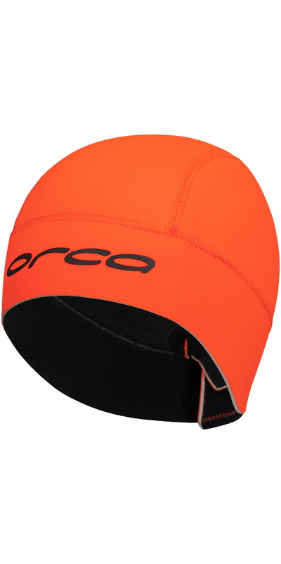 Orca Nuoto In Acque Libere 2.5mm Cappello In Neoprene - Arancione Hi-Vis