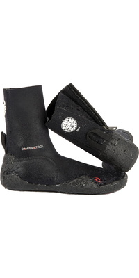 2026 Rip Curl Junior Dawn Patrol 3mm Round Toe Zip Wetsuit Boots WBO1AJ - Black