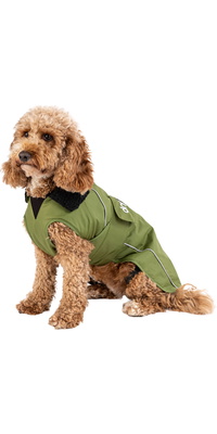 2026 Dryrobe Dog Coat V3DRDC - Black / Dark Green