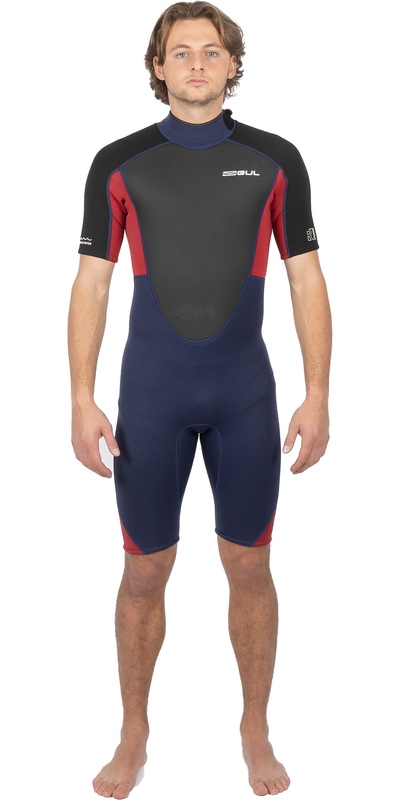 GUL Heren Response 3/2mm Rug Ritssluiting Shorty Wetsuit