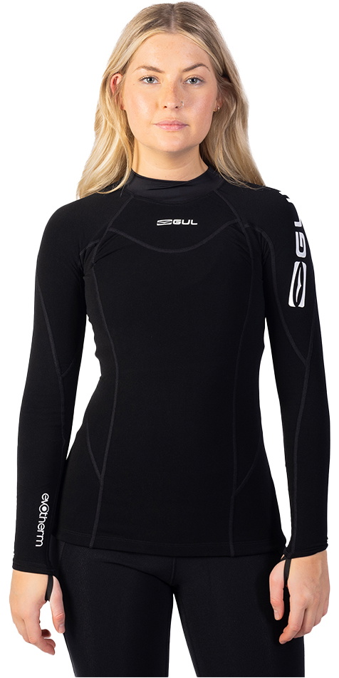 Gul Womens Evotherm Thermal Long Sleeve Top Black