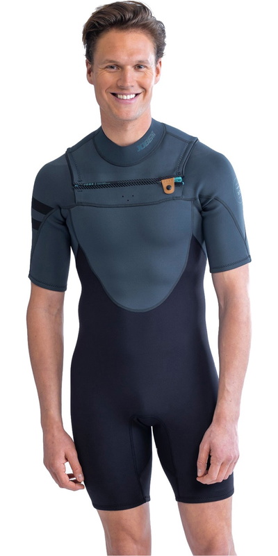 JOBE Perth Mens 3/2mm Chest Zip Shorty Wetsuit