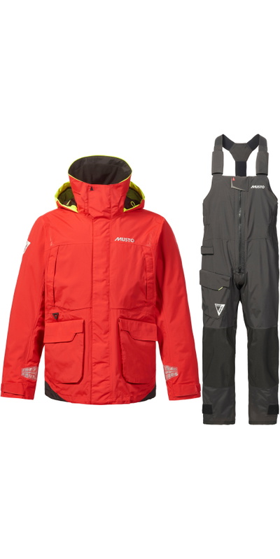 Musto Männer BR1 Channel Jacke & Hose Segelanzug True Red / Black