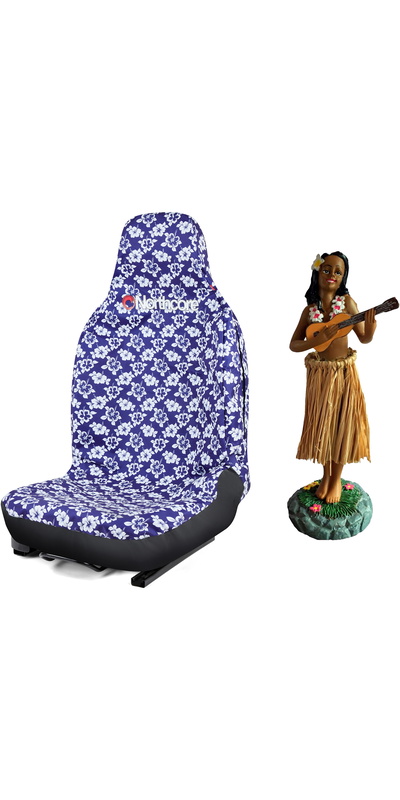 Northcore Waterproof Car Seat Cover & Hawaiian Hula Dashboard Doll Bundle