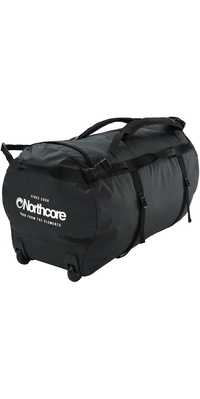 2026 Northcore Wheeled Duffle Bag 110L NOCO123DC - Black / White