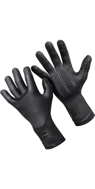O'Neill Psycho Tech 3mm Double Lined Neoprene Gloves Black